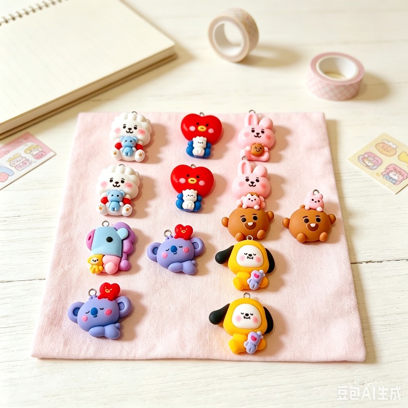 10 piezas de dijes de resina K - Resin Art Jewellery reseña y precio