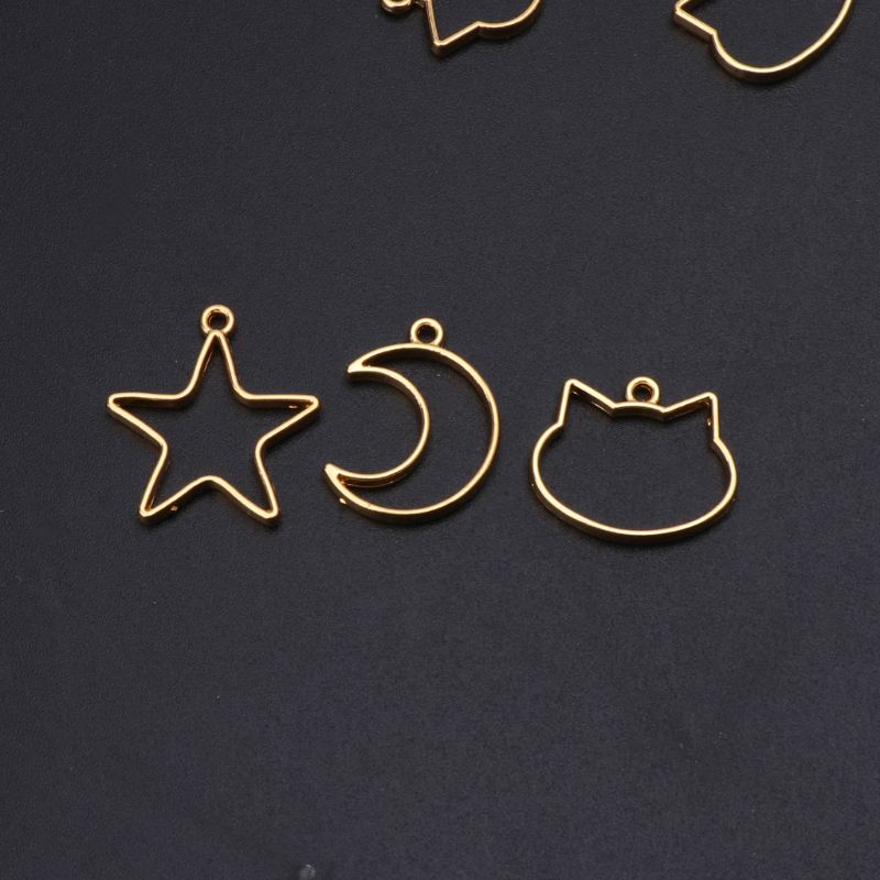 Mini colgante de Marco geométr - Bezels Pendant Resin reseña y precio