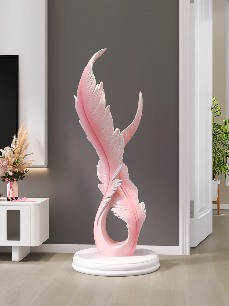 Estatua de resina de plumas lu - Resin Art In Floor reseña y precio