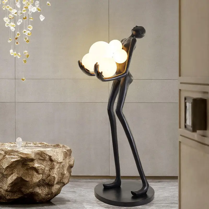 Lámpara de pie humanoide moder - Resin Art In Floor reseña y precio