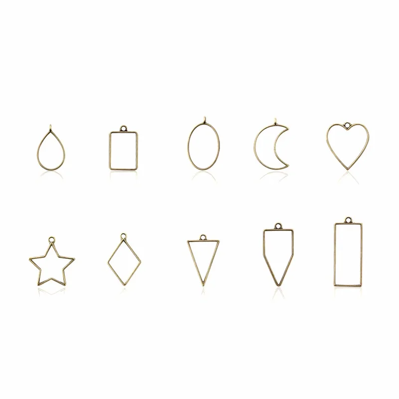 Colgantes de bisel abierto par - Bezels Pendant Resin reseña y precio