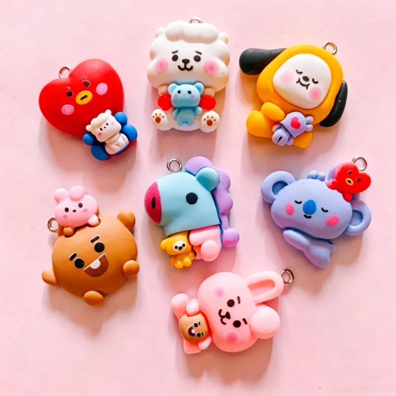 100PCS Dijes de Resina BT21 pa - Resin Art Jewellery reseña y precio