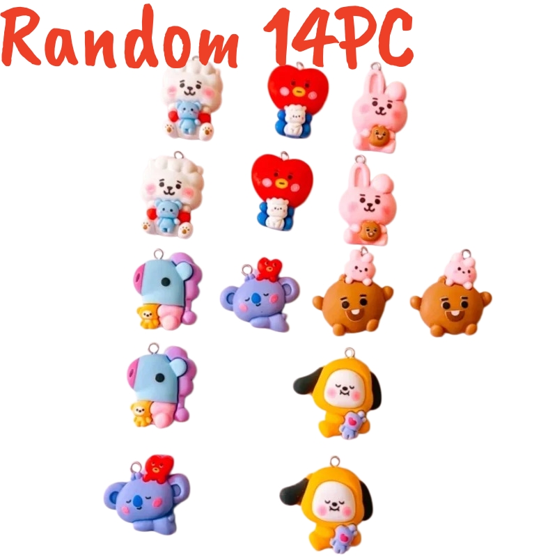 100PCS Dijes de Resina BT21 pa - Resin Art Jewellery reseña y precio