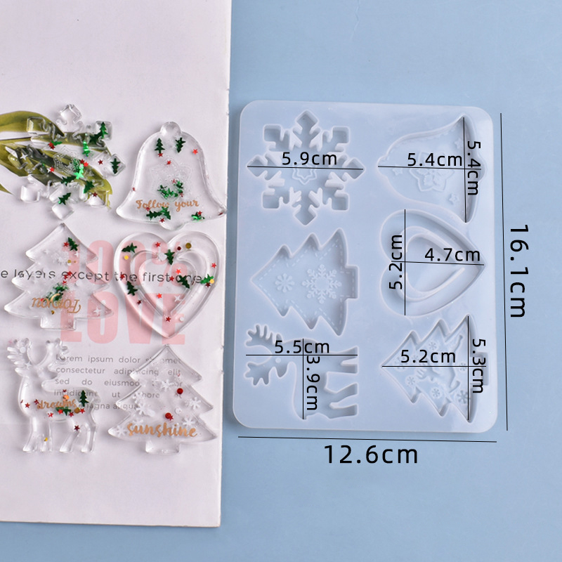 Molde de Navidad DIY resina cr - Resin Art Jewellery reseña y precio