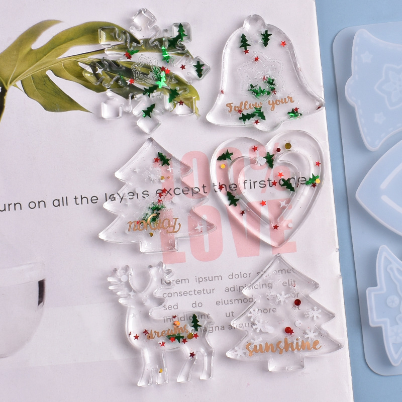 Molde de Navidad DIY resina cr - Resin Art Jewellery reseña y precio